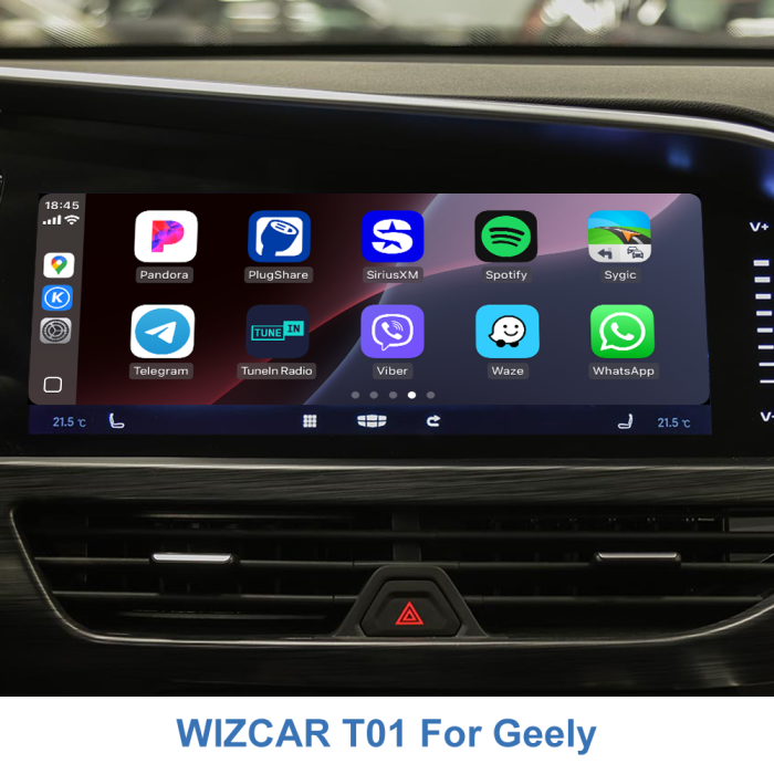 Авто адаптер WIZCAR T01 - CarPlay через CarbitLink для Geely Atlas Pro