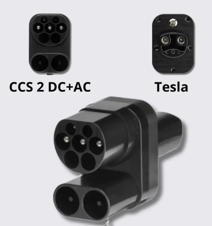 Перехідник CCS2 на TESLA DC+AC Olink