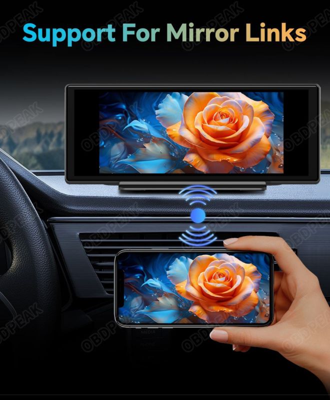 Авто экран OBDPEAK K50 LTE, Видеорегистратор, 4/64ГБ Android 13