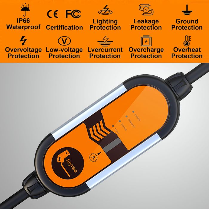 Зарядка для електромобіля Feyree 3.5кВт 16A Type2