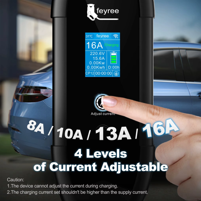 Зарядка для електромобіля Feyree 3.5кВт 16A GB/T