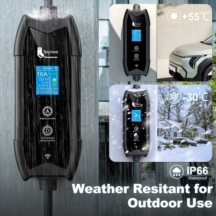 Зарядка для електромобіля Feyree 3.5кВт 16A GB/T