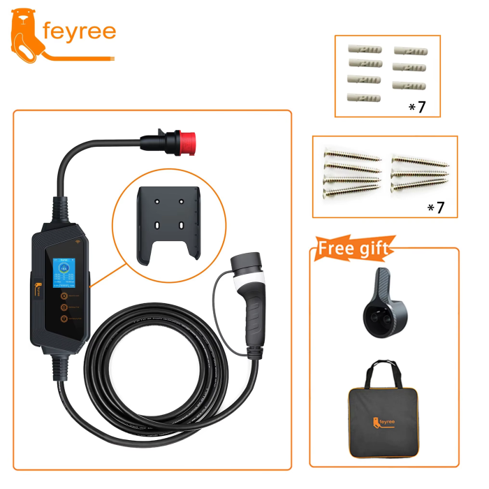 Зарядка для електромобіля Feyree 11кВт 16A Type2