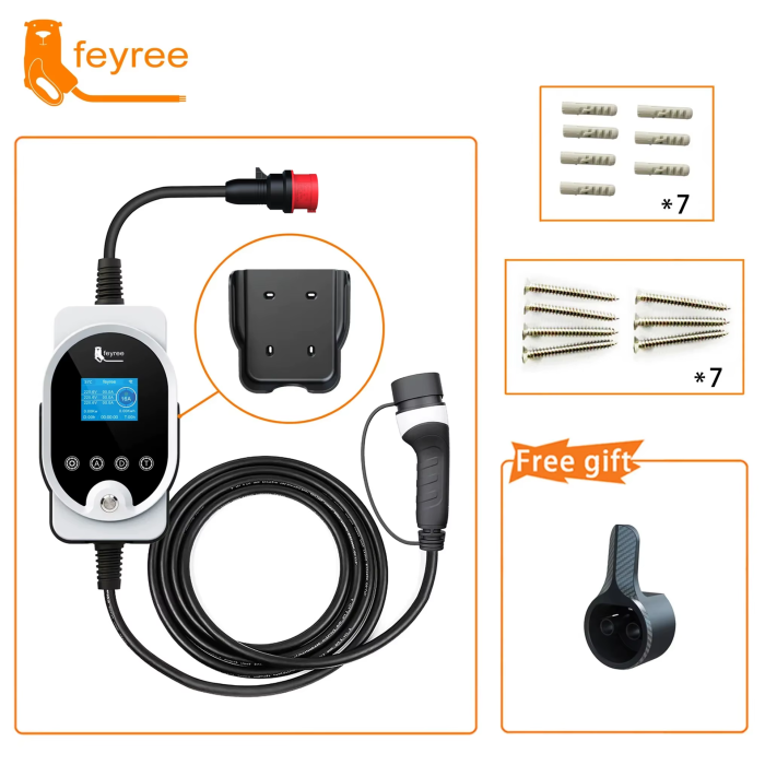 Зарядка для електромобіля Feyree 11кВт 16A Type2