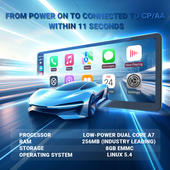 Авто екран MINIX CP89-HD Apple CarPlay & Android Auto