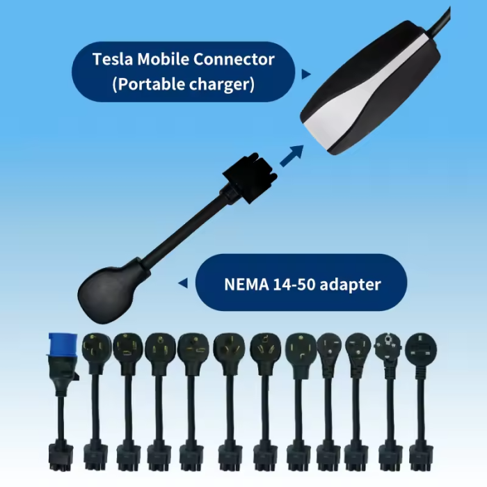 Перехідник Tesla зарядка 32A (хвіст)