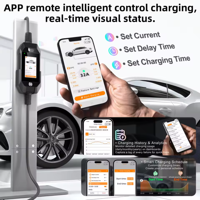 Зарядка для електромобіля Feyree 7кВт 32A Tesla