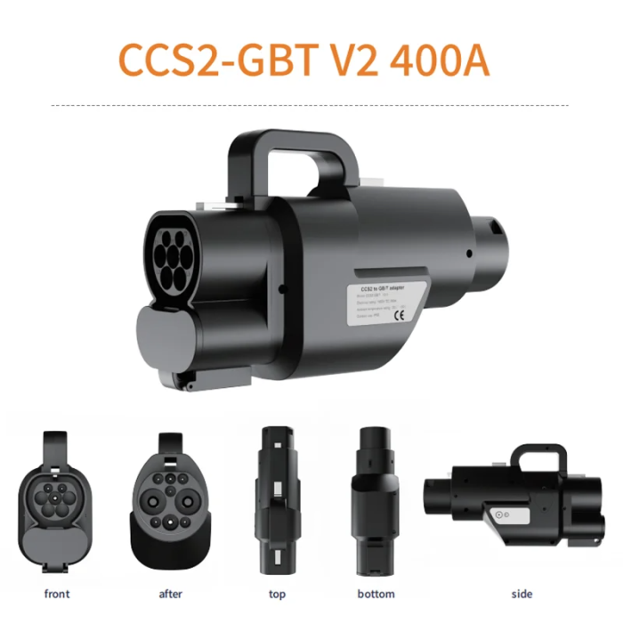 Перехідник CCS2 на GB/T DC 320кВт 400А для швидкого заряджання китайських електромобілів