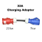 Перехідник Red CEE 32A на Blue CEE 32A | 3-фазний на 1-фазний для заряджання електромобілів