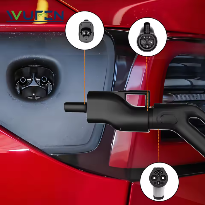 Перехідник із GB/T Fast на NACS 250кВт / 250A (Tesla USA)