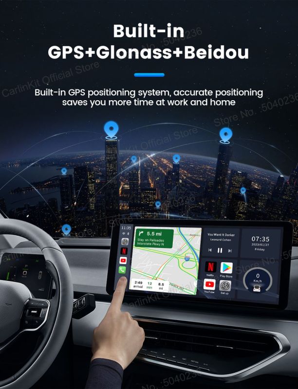 Приставка в авто CarlinKit R2 Tbox перегляд YouTube через CarPlay