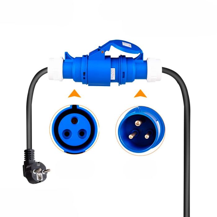 Перехідник Schuko у розетку Blue CEE 16A 3,5 Адаптер