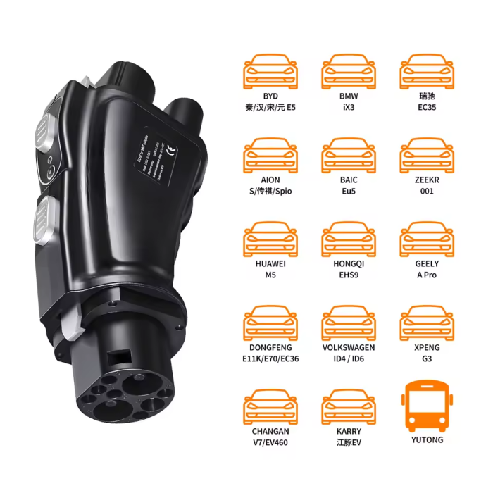 Перехідник CCS2 на GB/T Fast 300кВт 300A (авто з Китаю)
