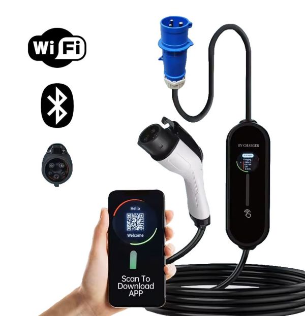 Зарядка для електромобіля Susutoo Wi-fi 7,4 кВт Type 1 32А 1-фаза
