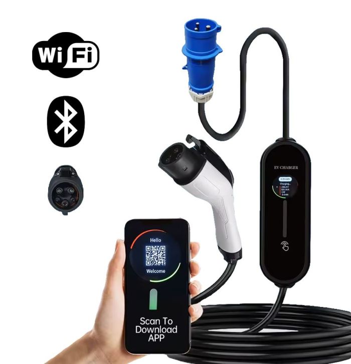 Зарядка для електромобіля Susutoo Wi-fi 7,4 кВт Type 1 32А 1-фаза