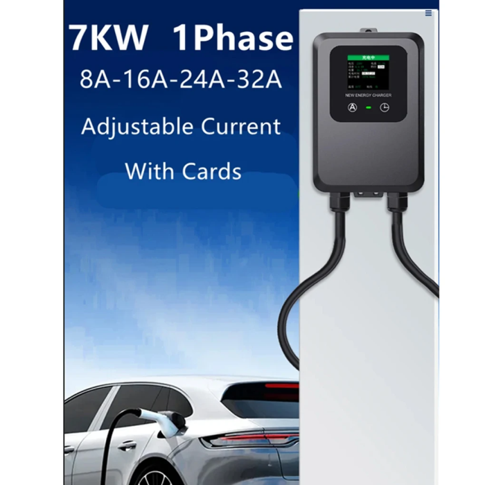 Зарядна станція для електромобіля EV Wallbox 7.4 кВт Type 2 32А 1-фаза