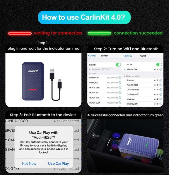 Адаптер Carplay/Android Auto 4.0 CarlinKit